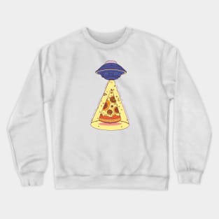 UFO and pizza Crewneck Sweatshirt